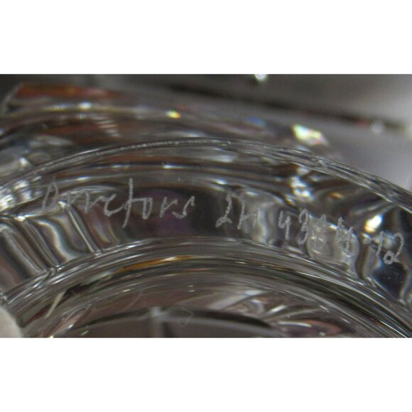 Orrefors CORONA Swedish Crystal Bowl Lars Hellsten Made In Sweden 1970s - Picture 8 of 12